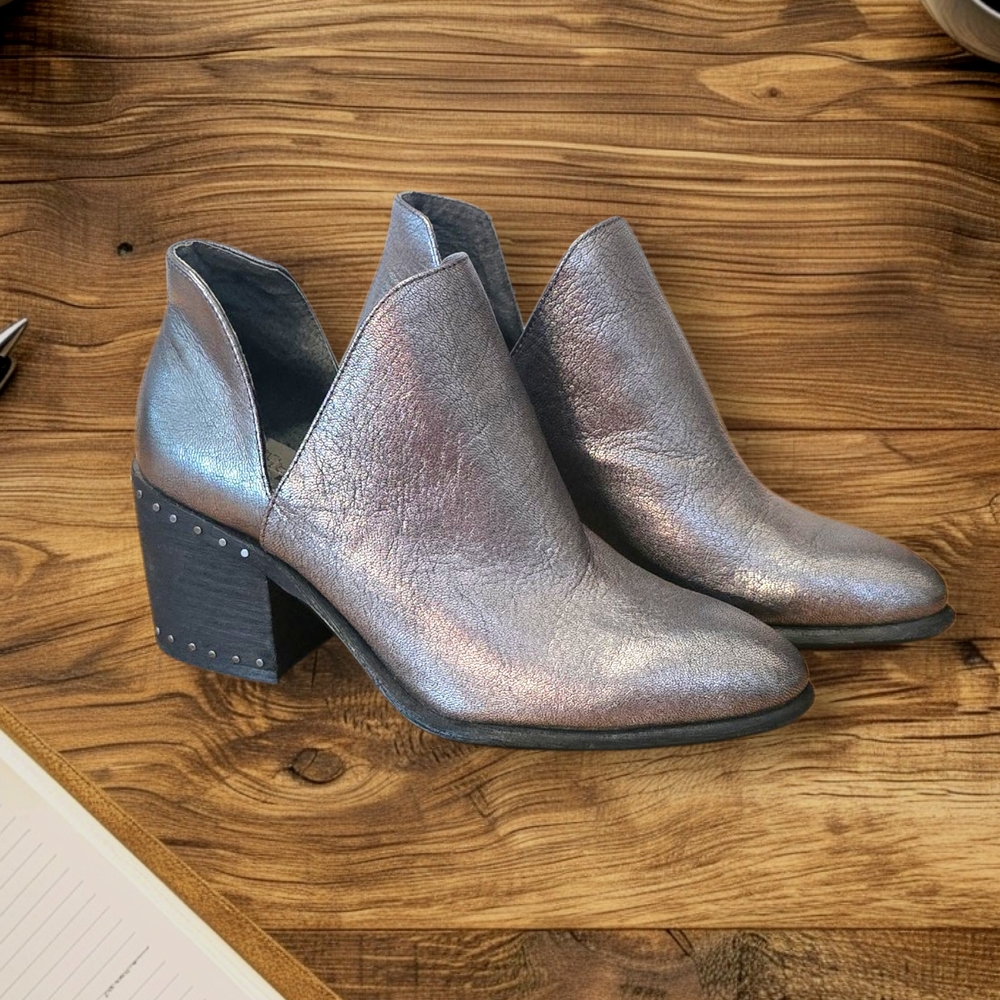 Vince Camuto Silver Ankle Boots